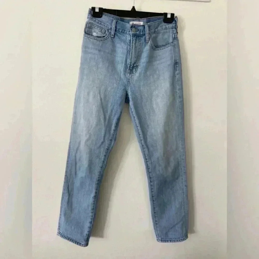 Madewell the perfect summer jean size 26 light wash high rise straight leg